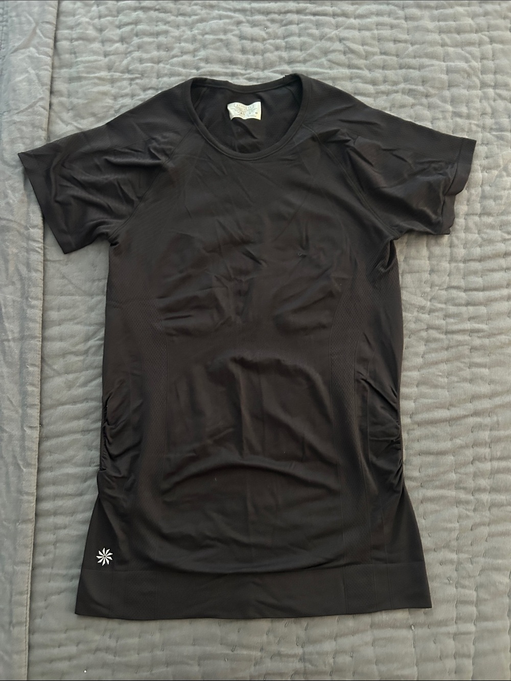 Athleta Black Short-Sleeve Performance Tee